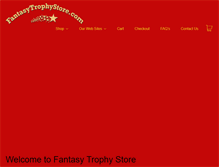 Tablet Screenshot of fantasytrophystore.com